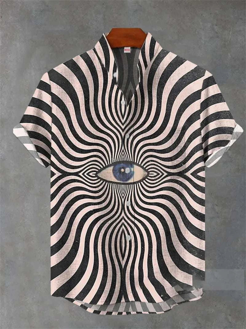✨ Sovereign Tiger Retro-Linen Hawaiian Shirt: Men’s Ultra-Breathable Short Sleeve Summer Top with 3D High-Definition Animal Print & Streetwear Casual Style (2026 Collection) SFQQQD1624