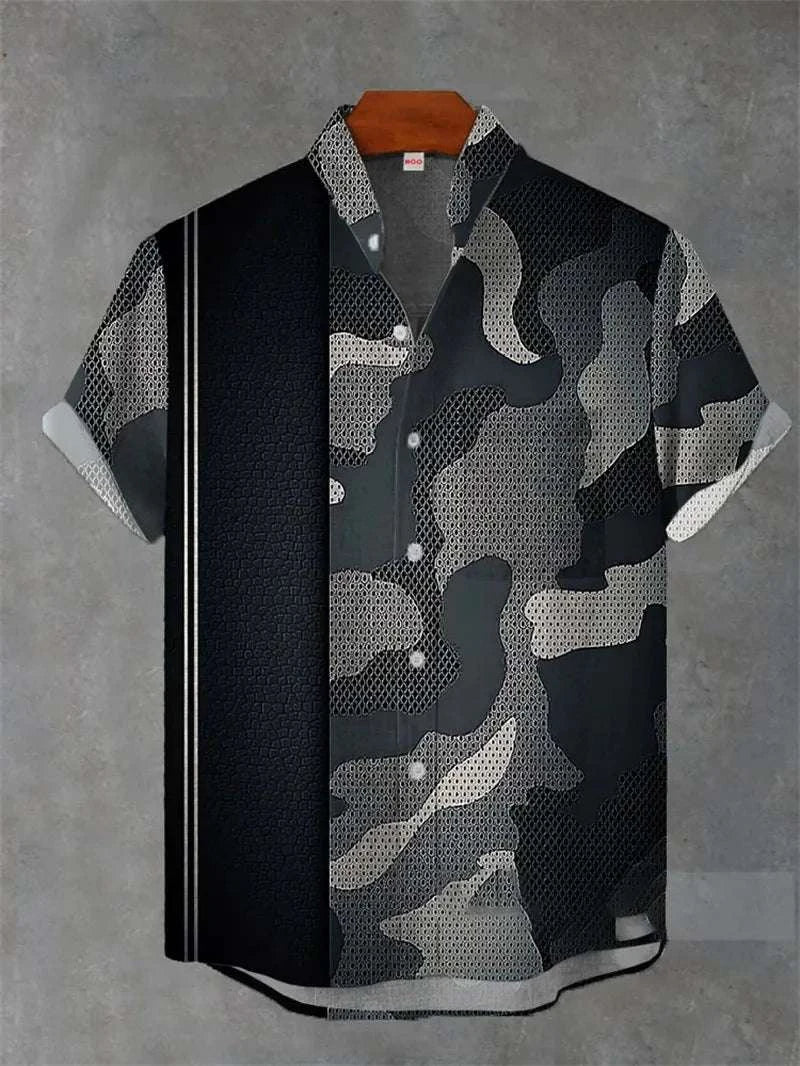✨ Sovereign Tiger Retro-Linen Hawaiian Shirt: Men’s Ultra-Breathable Short Sleeve Summer Top with 3D High-Definition Animal Print & Streetwear Casual Style (2026 Collection) SFQQQD1620