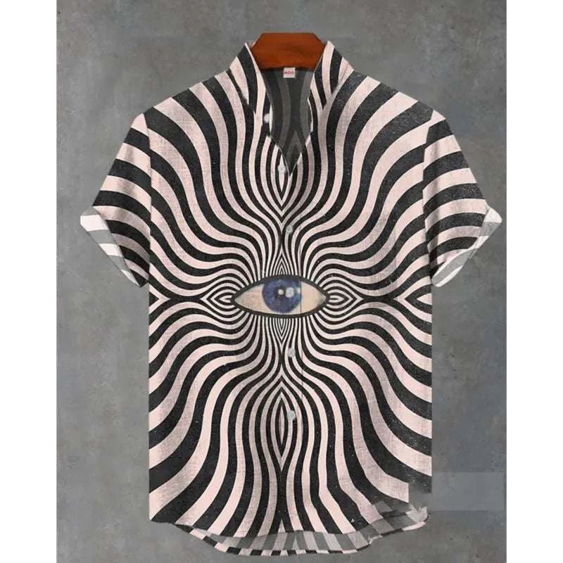 ✨ Sovereign Tiger Retro-Linen Hawaiian Shirt: Men’s Ultra-Breathable Short Sleeve Summer Top with 3D High-Definition Animal Print & Streetwear Casual Style (2026 Collection)
