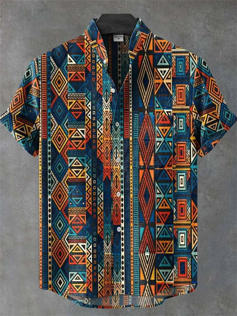 ✨ Sovereign Tiger Retro-Linen Hawaiian Shirt: Men’s Ultra-Breathable Short Sleeve Summer Top with 3D High-Definition Animal Print & Streetwear Casual Style (2026 Collection) SFQQQD1622