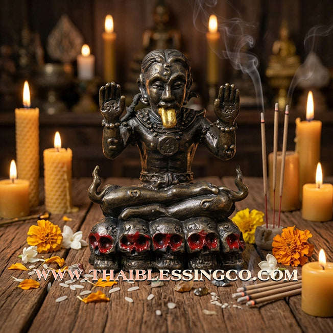 ✨ Sovereign Voice of Command: Authentic Lanna "Phaya Khao Kham" (Golden Horned Lord) Sacred Alchemical Metal Talisman by Arjan Narin Norasing – The Ancient Masterpiece for Persuasion, Destiny Flipping, and Absolute Authority ✨