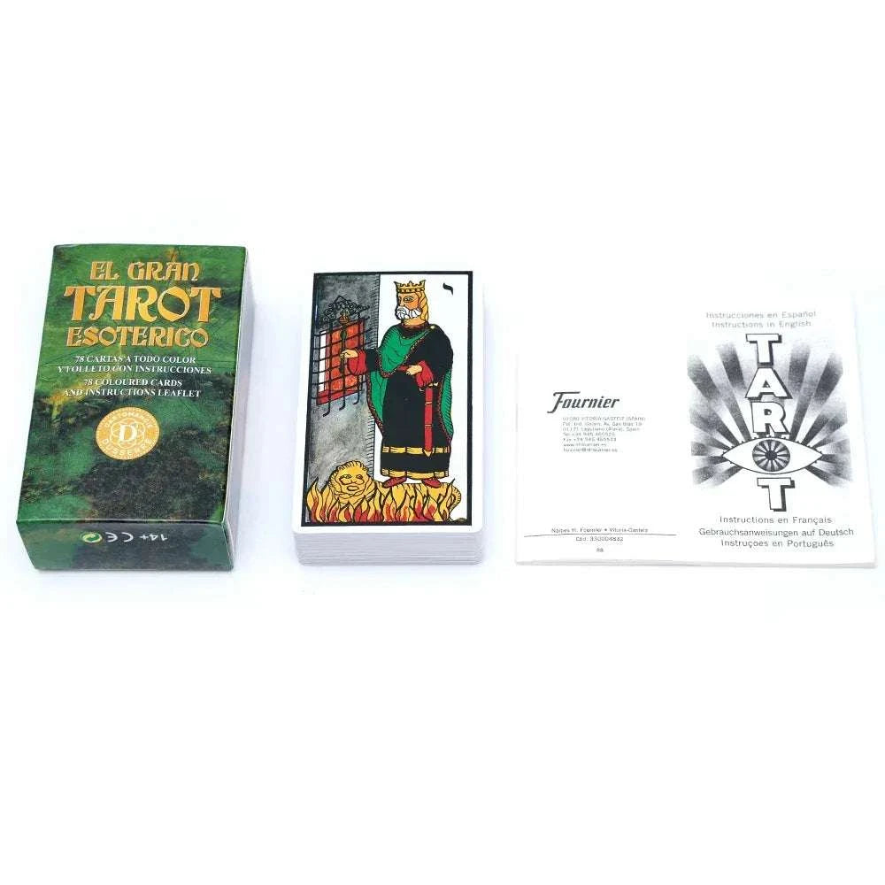 ☀️ Spanish Esoteric Tarot Deck with Included Instructions | El Sol﻿ Design | Divination Cards for Spiritual Readings