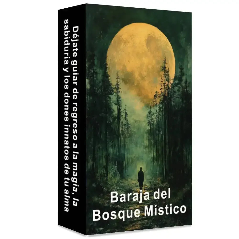 🌿Spanish Oracle Cards – Mystic Forest Tarot Deck 56 Daily Inspiration Cards for Reflection, Clarity & Spiritual Connection