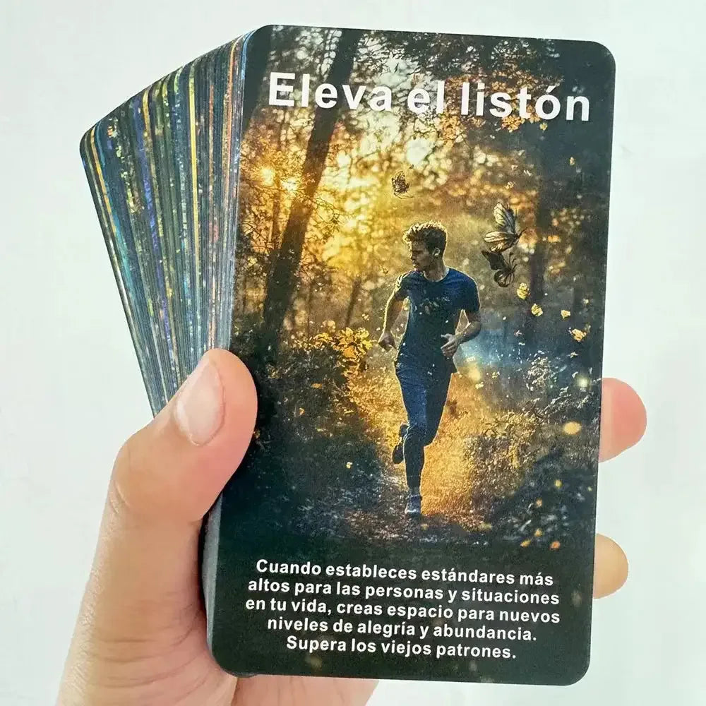 🌿Spanish Oracle Cards – Mystic Forest Tarot Deck 56 Daily Inspiration Cards for Reflection, Clarity & Spiritual Connection