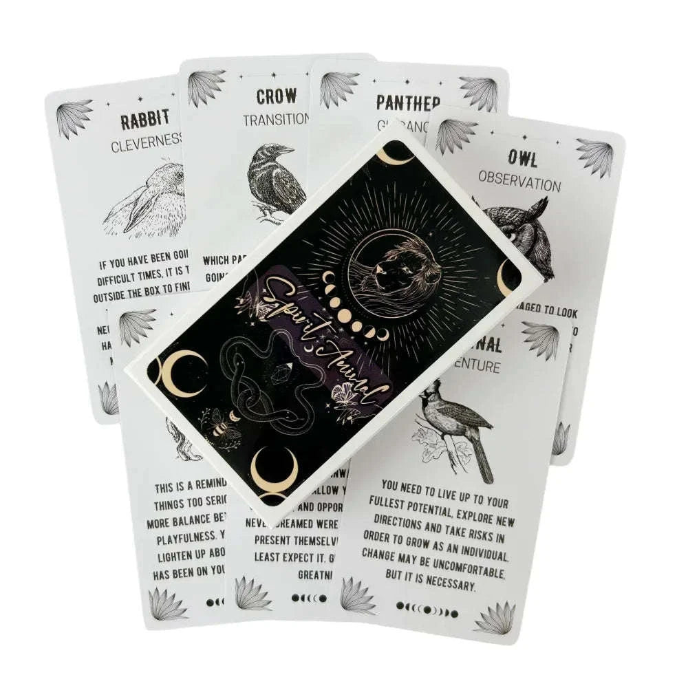 Spirit Allies Oracle Cards – 60-Card English Vision Edition for Divination, Spiritual Guidance & Party Board Games TS240