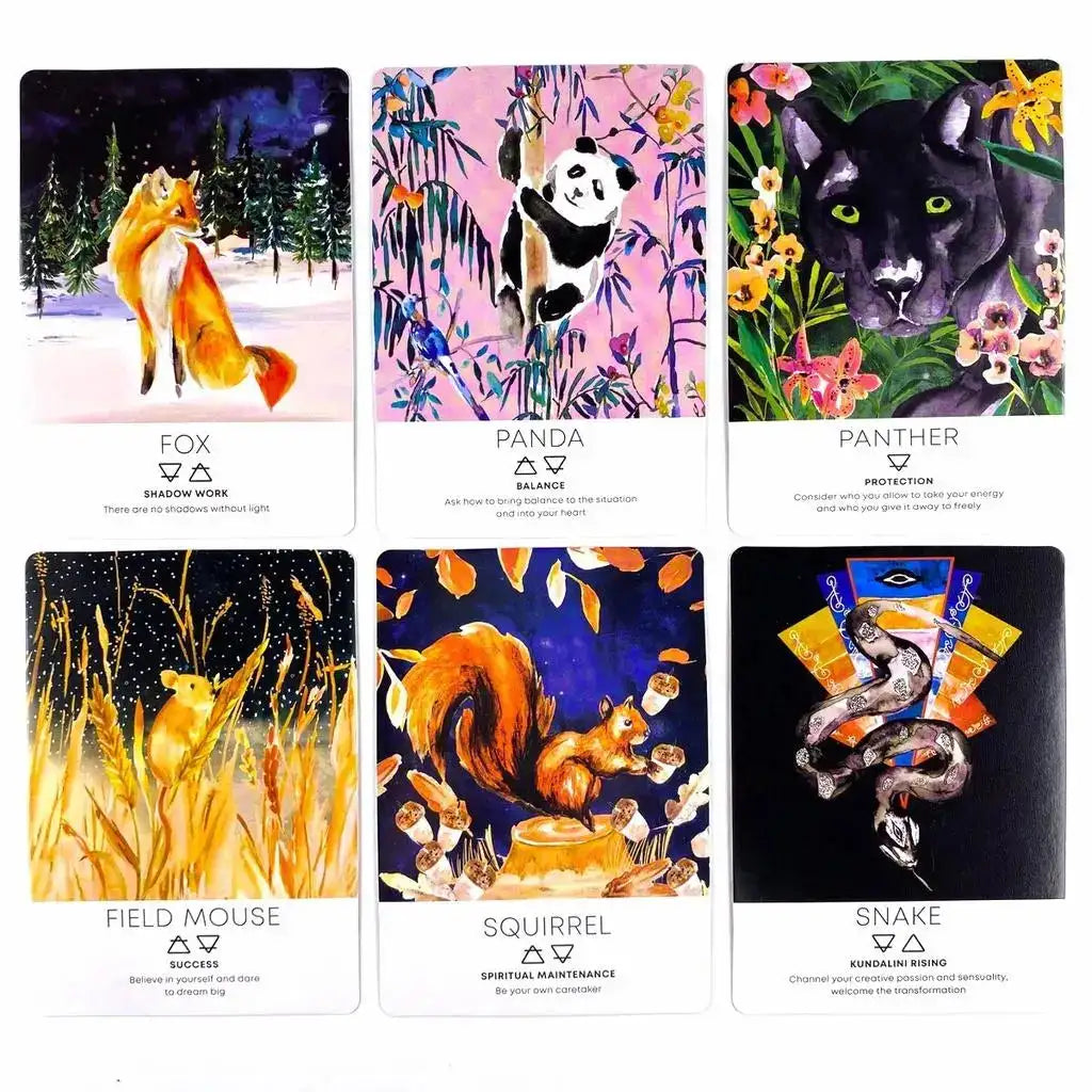 Spirit Animal Wisdom Oracle Cards – Inspiring Deck for Leisure, Party Games, Fortune Telling & Prophecy