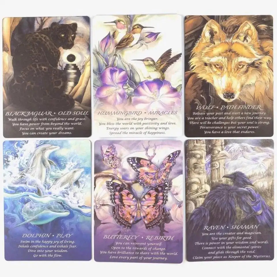 Spirit of The Animals Oracle Deck – 52 Animal Spirit Cards with Illustrated Guidebook for Healing and Intuitive Guidance