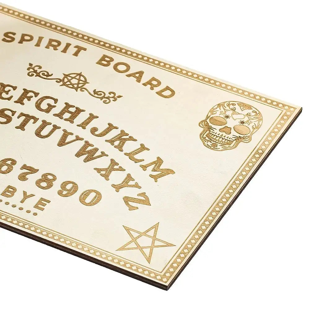 🔮 Spirit Talking Board Set – Wooden Pendulum Divination Dowsing Board for Wiccan Magic & Tarot Display