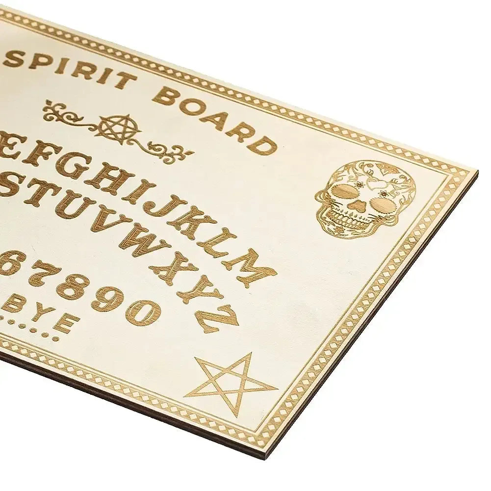 🔮 Spirit Talking Board Set – Wooden Pendulum Divination Dowsing Board for Wiccan Magic & Tarot Display