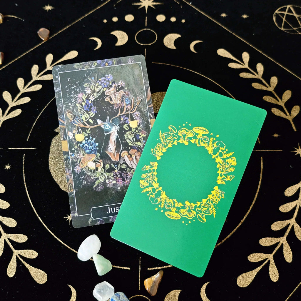 🌿 Spirits of The Woodland Tarot Deck – 78 Full-Color Illustrations + 6 Special Cards | Fully Illustrated Tarot for Beginners & Advanced Readers | Guidebook Included | Standard 12x7 cm Size