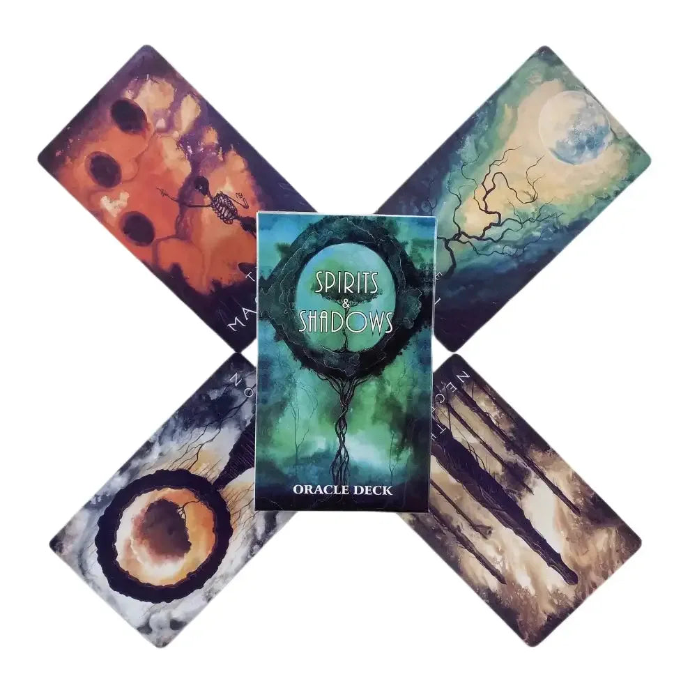 🌑Spirits Shadows Tarot Card Unknown Spirit Deck Tarot Oracle Cards Deck Card Mysterious Divination Game Family Party Board Game