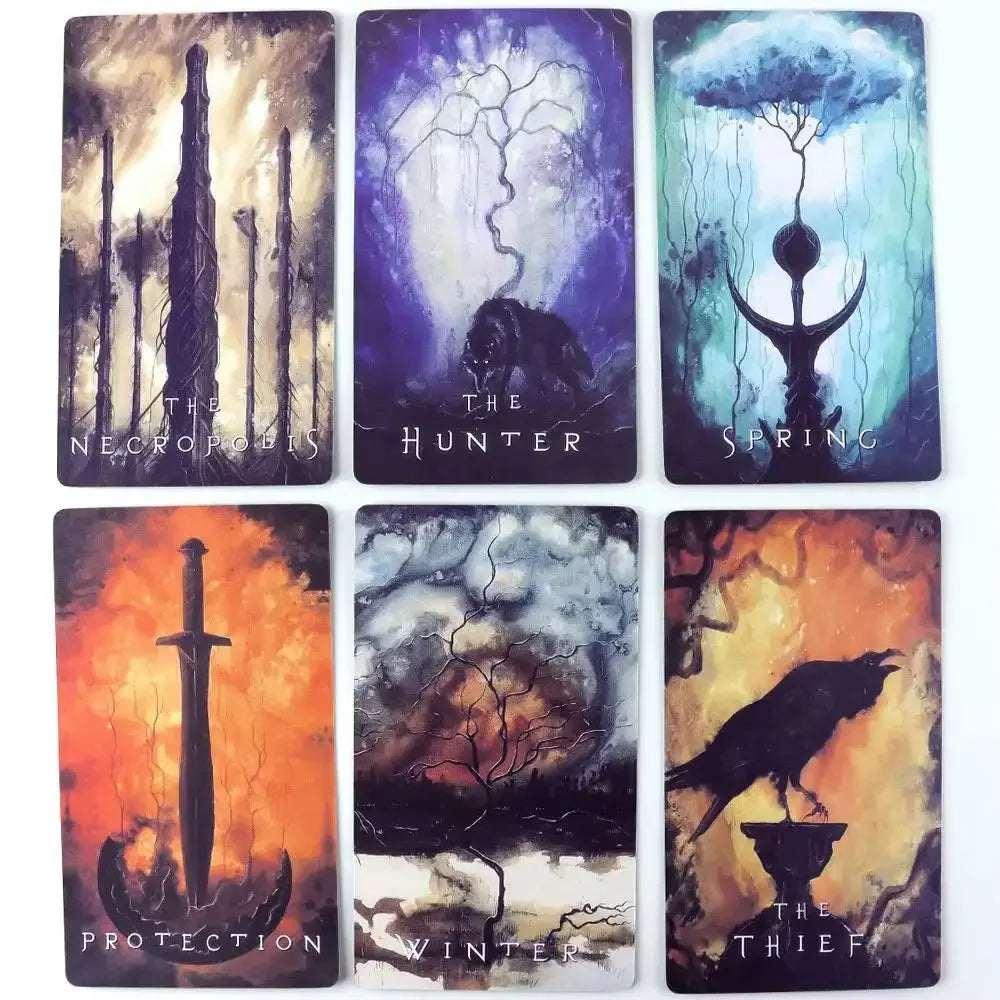 🌑Spirits Shadows Tarot Card Unknown Spirit Deck Tarot Oracle Cards Deck Card Mysterious Divination Game Family Party Board Game