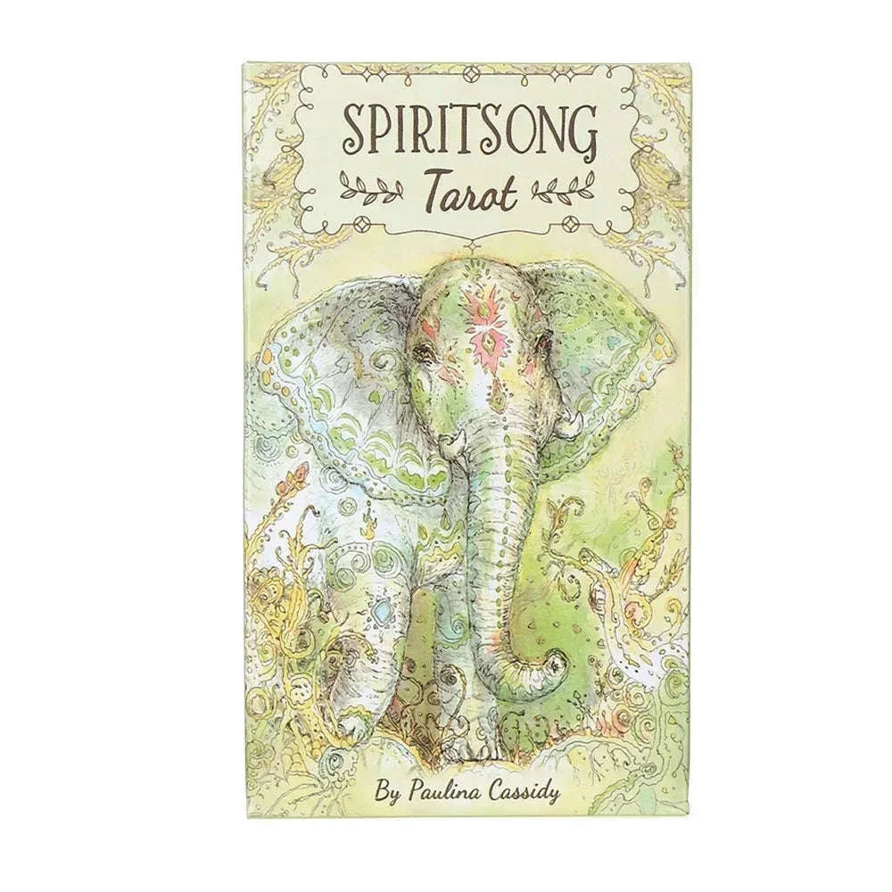 Spiritsong Tarot – 78-Card Deck with 108-Page Guidebook, English Edition for Divination & Family Party Board Games