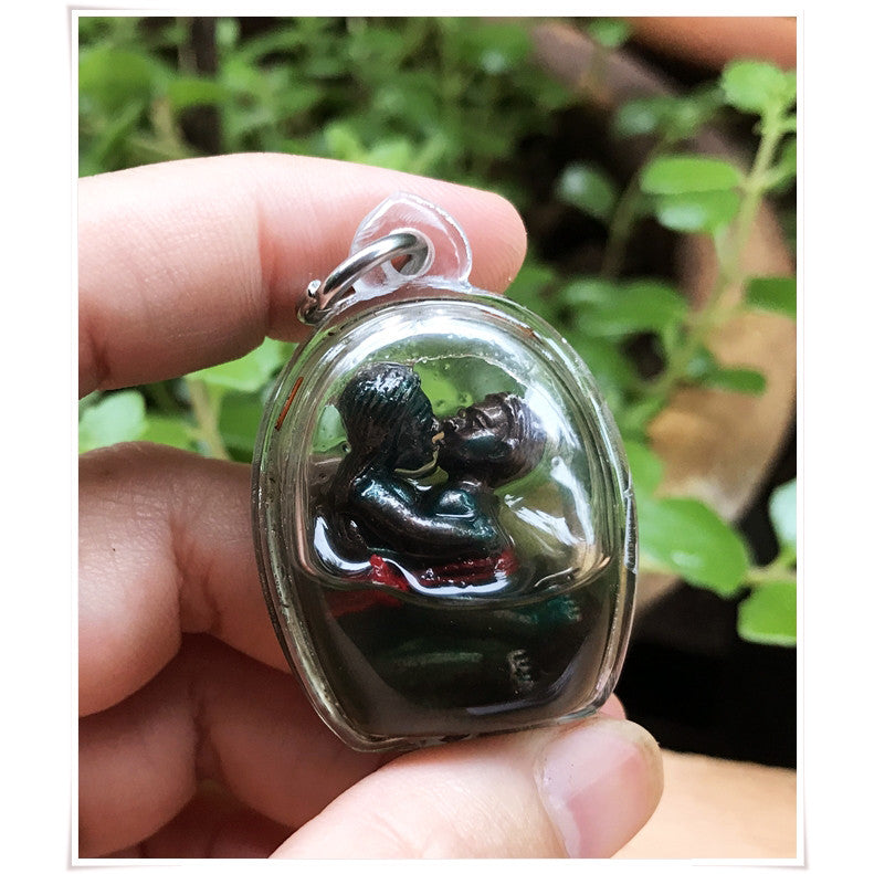 Thai Blessing Amulet for Romance Wealth - Innkoo Kam Sut Spiritual Lucky Charm