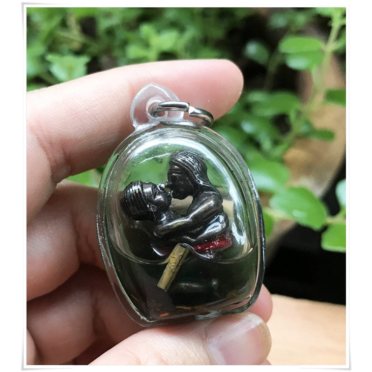 Thai Blessing Amulet for Romance Wealth - Innkoo Kam Sut Spiritual Lucky Charm