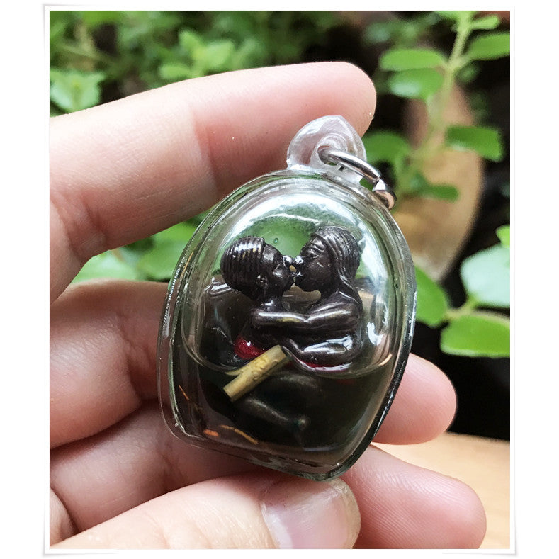 Thai Blessing Amulet for Romance Wealth - Innkoo Kam Sut Spiritual Lucky Charm