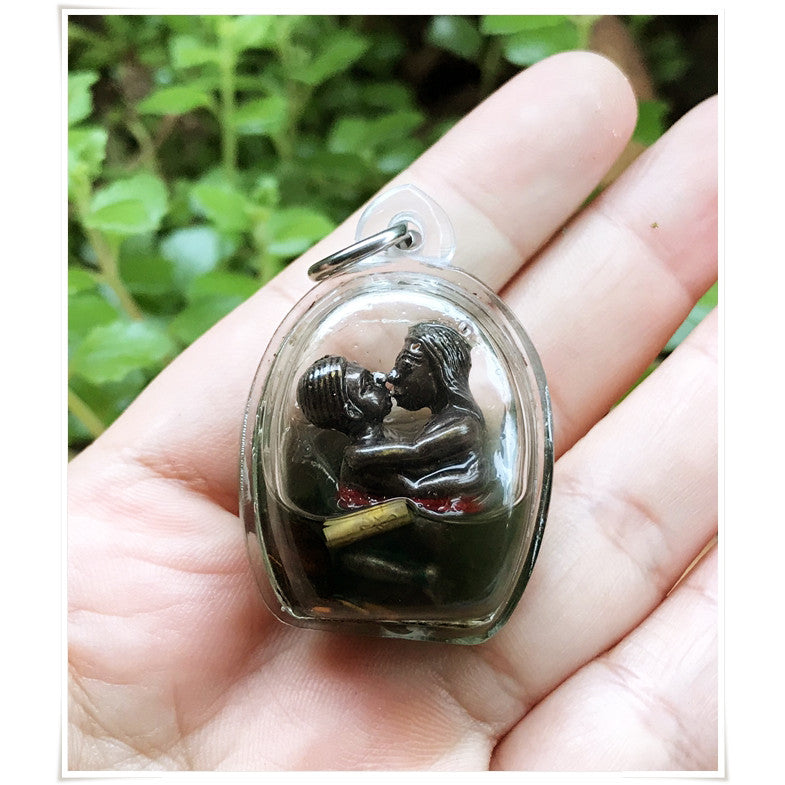 Thai Blessing Amulet for Romance Wealth - Innkoo Kam Sut Spiritual Lucky Charm