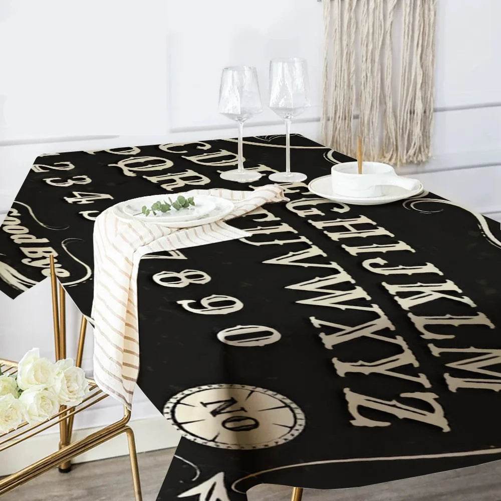 Halloween Ouija Tablecloth for Spooky Decor - Premium Quality Print z10