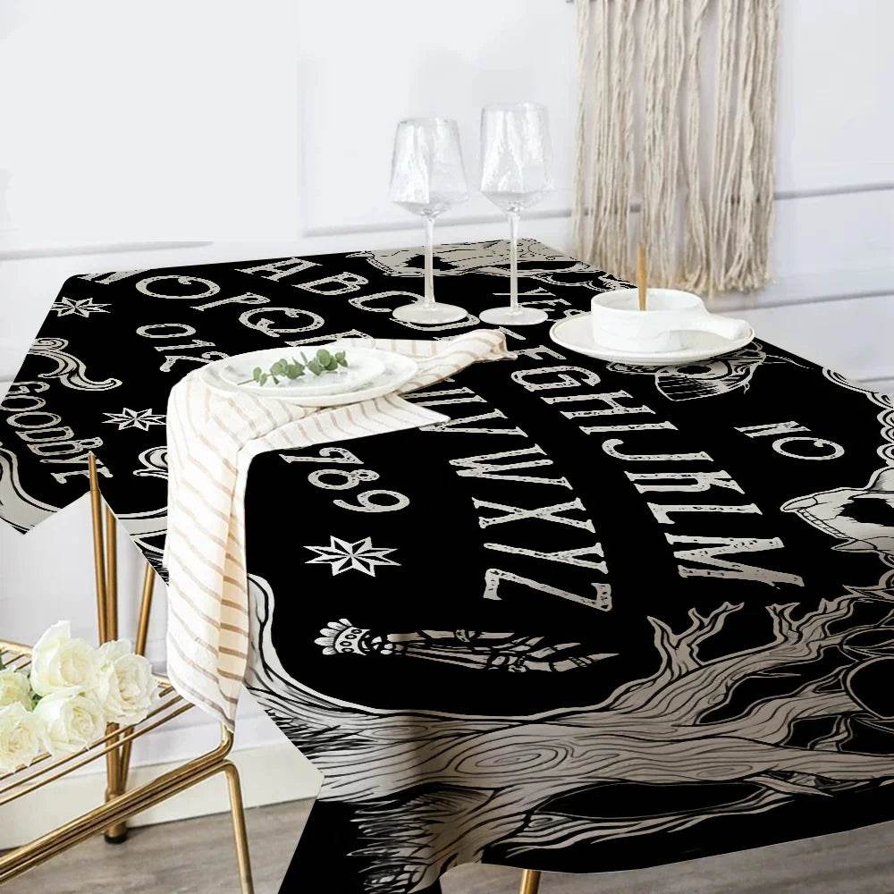 Halloween Ouija Tablecloth for Spooky Decor - Premium Quality Print z6