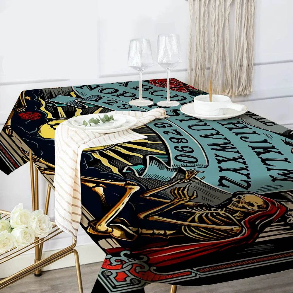 Halloween Ouija Tablecloth for Spooky Decor - Premium Quality Print z5