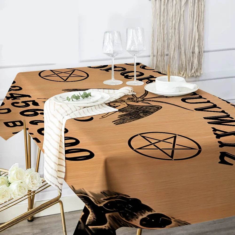 Halloween Ouija Tablecloth for Spooky Decor - Premium Quality Print z8