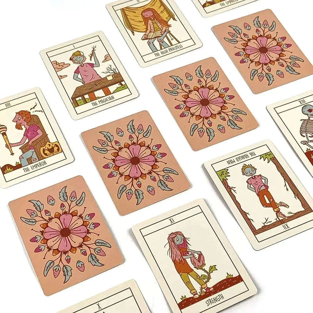 Squid Cake Marseille Tarot Deck – 78-Card Modern Twist for Family, Party, and Divination Games