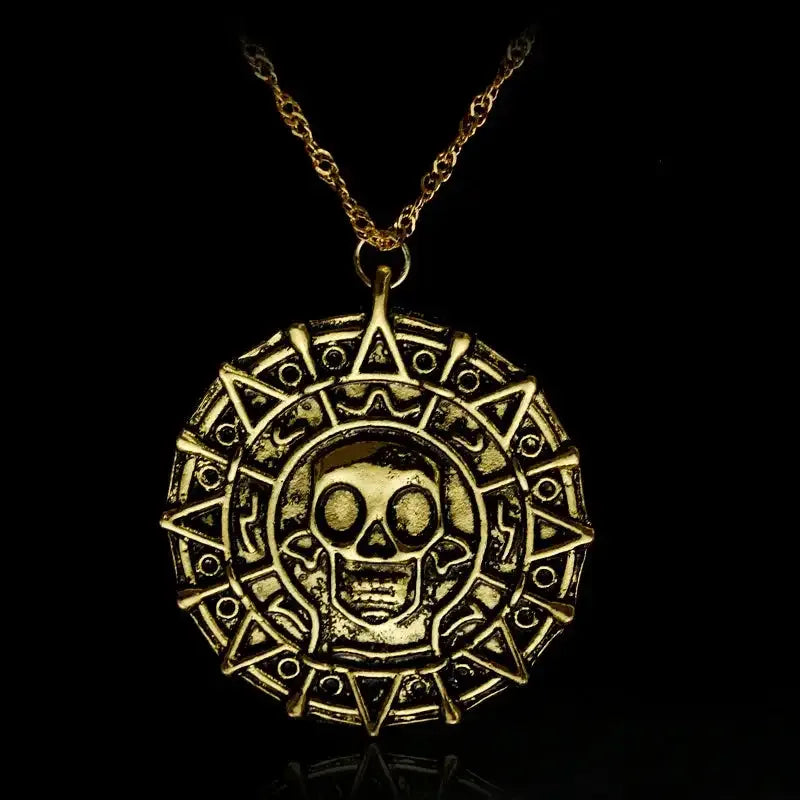✨ Stainless Steel 7 Archangel Seal Necklace – Solomon Kabbalah Seal Pendant | Men’s Supernatural Protection Amulet & Magical Jewelry A14145-Gold