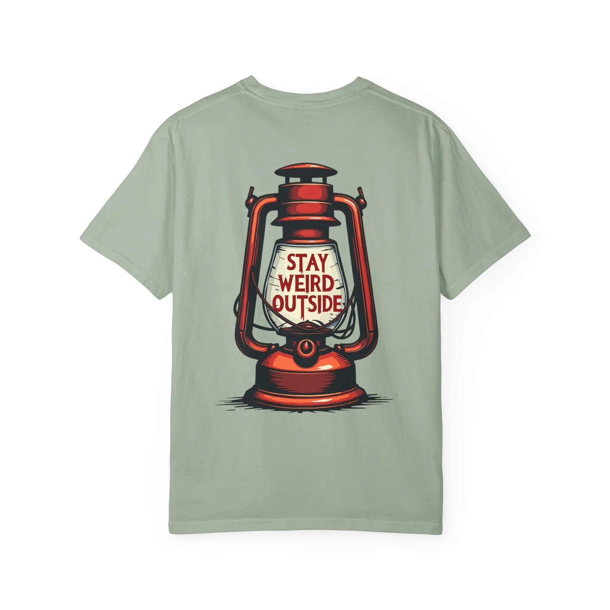 Stay Weird Outside Shirt, Vintage Lantern Tee, Kerosene Lamp Graphic T-Shirt, Camping Hiking Cabin Gift, Rustic Outdoors Bay
