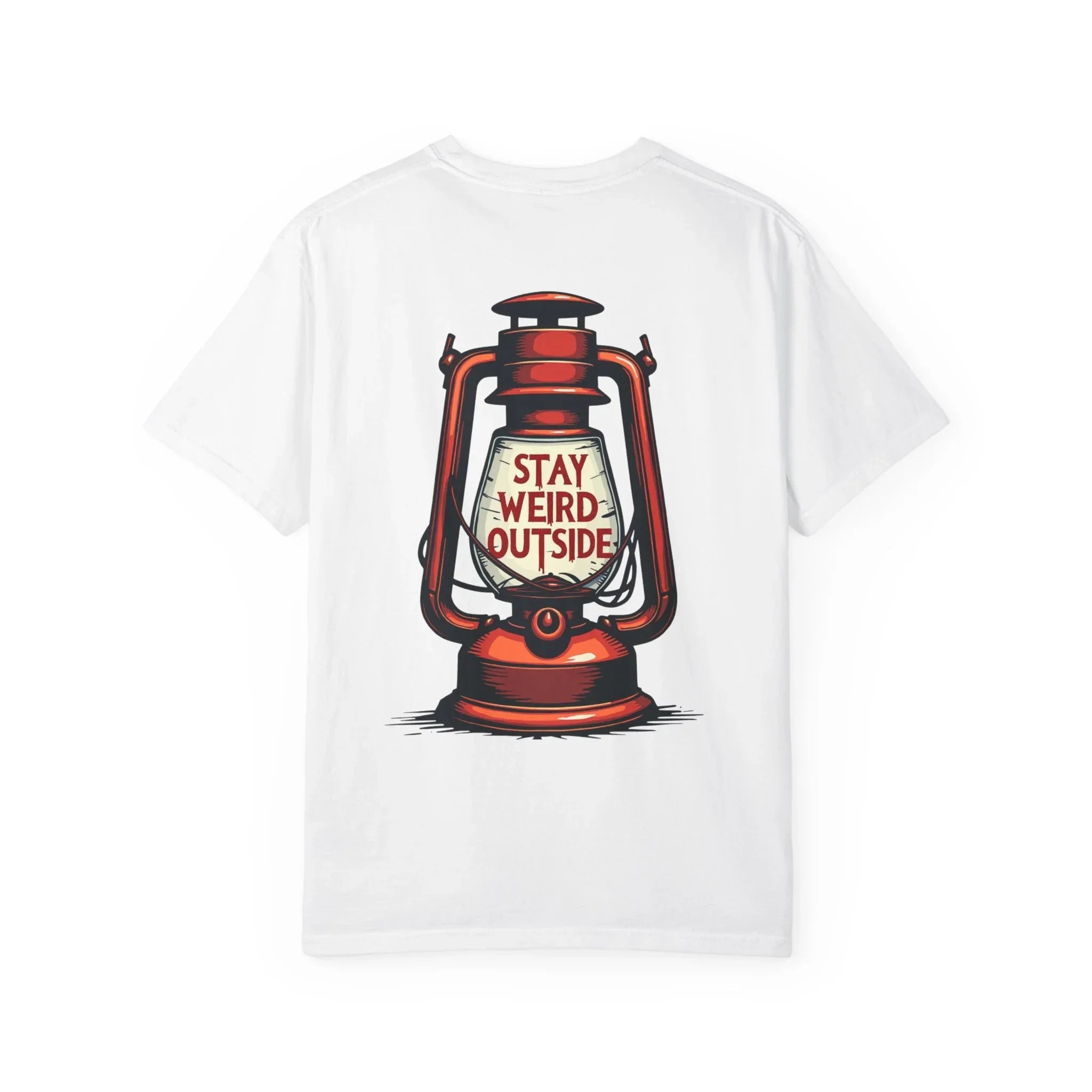 Stay Weird Outside Shirt, Vintage Lantern Tee, Kerosene Lamp Graphic T-Shirt, Camping Hiking Cabin Gift, Rustic Outdoors