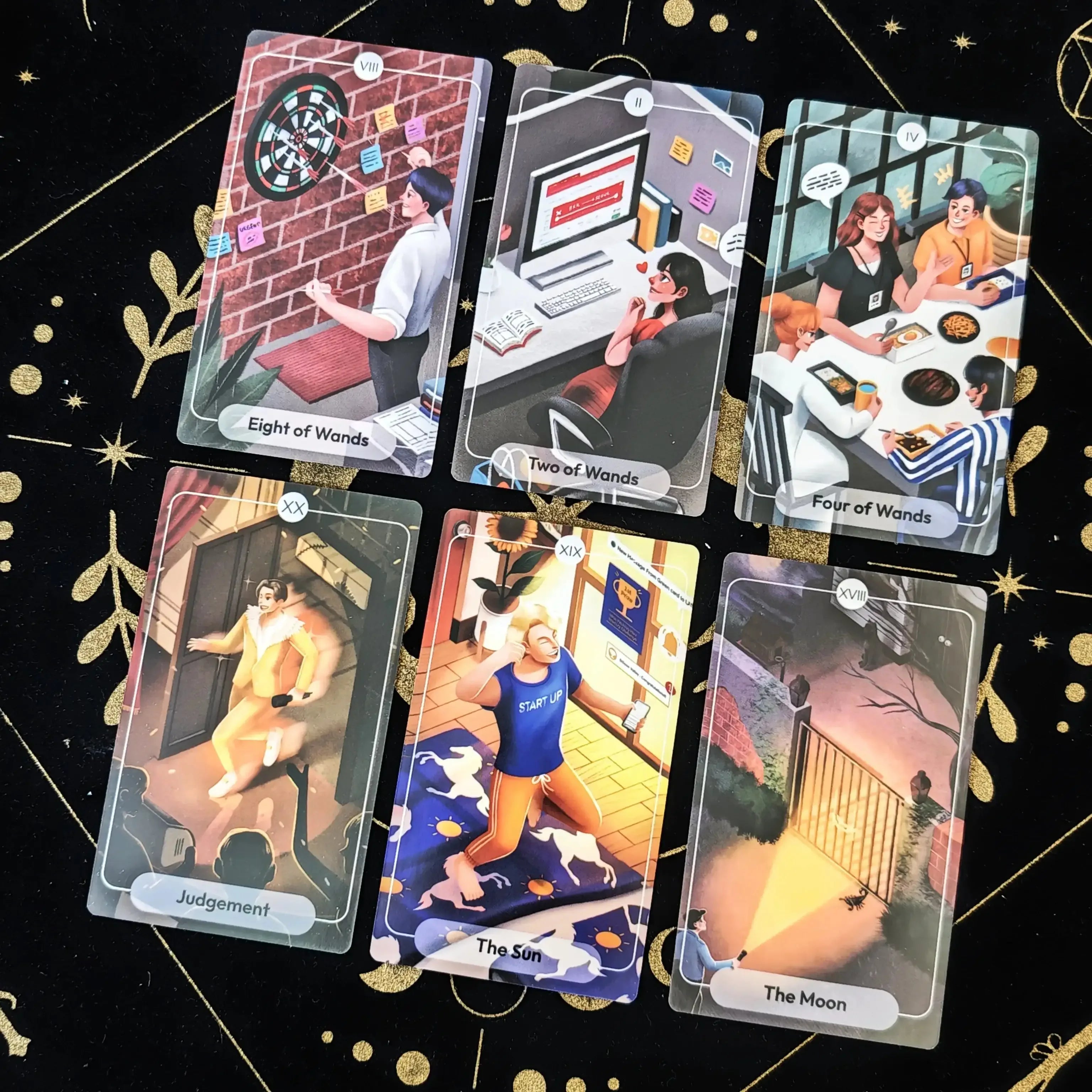 🔮Stories Tarot Deck 12x7cm – English Version Divination Cards with Guidebook, 79 Cards for Prophecy, Fate & Family Fun