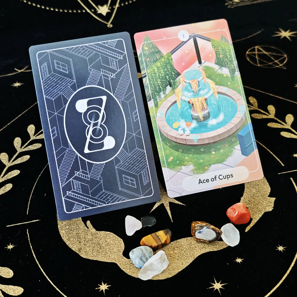 🔮Stories Tarot Deck 12x7cm – English Version Divination Cards with Guidebook, 79 Cards for Prophecy, Fate & Family Fun