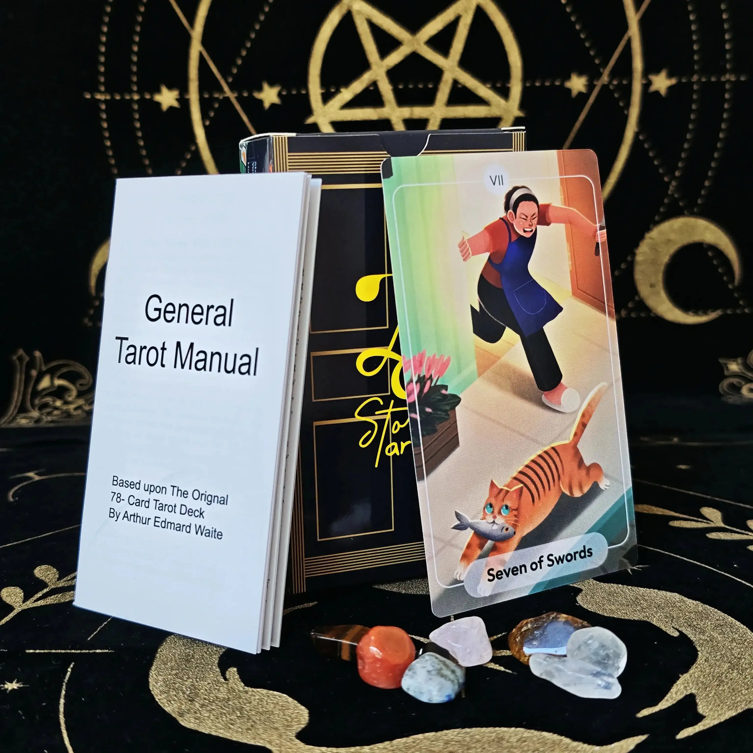 🔮Stories Tarot Deck 12x7cm – English Version Divination Cards with Guidebook, 79 Cards for Prophecy, Fate & Family Fun