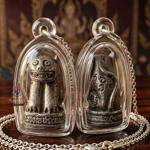 Suea Maha Amnat Thai Amulet Protection talisman good luck charm spiritual jewelry Sacred Tiger Guardian Sovereign Power Wealth Edition Thai Blessing Co By RURUECHA