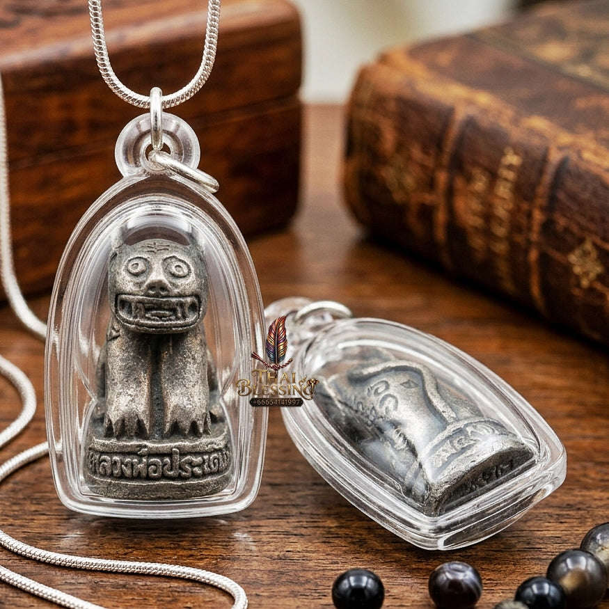 Suea Maha Amnat Thai Amulet Protection talisman good luck charm spiritual jewelry Sacred Tiger Guardian Sovereign Power Wealth Edition Thai Blessing Co By RURUECHA