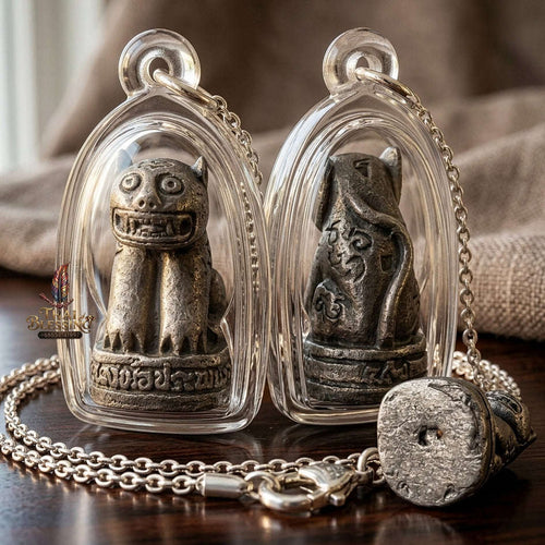 Suea Maha Amnat Thai Amulet Protection talisman good luck charm spiritual jewelry Sacred Tiger Guardian Sovereign Power Wealth Edition Thai Blessing Co By RURUECHA