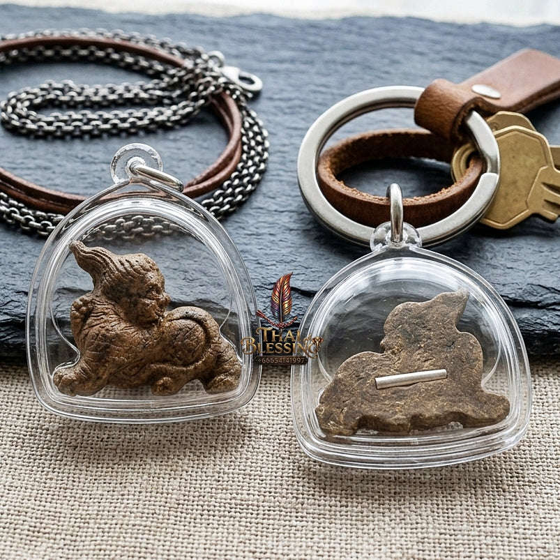 Suea Yen Pendant Thai Amulet Protection talisman good luck charm spiritual jewelry Majestic Lanna Tiger Spellcraft & Cosmic Authority Energy Suea Yen Lanna Tiger Demon Spirit Thai Blessing Co By RURUECHA