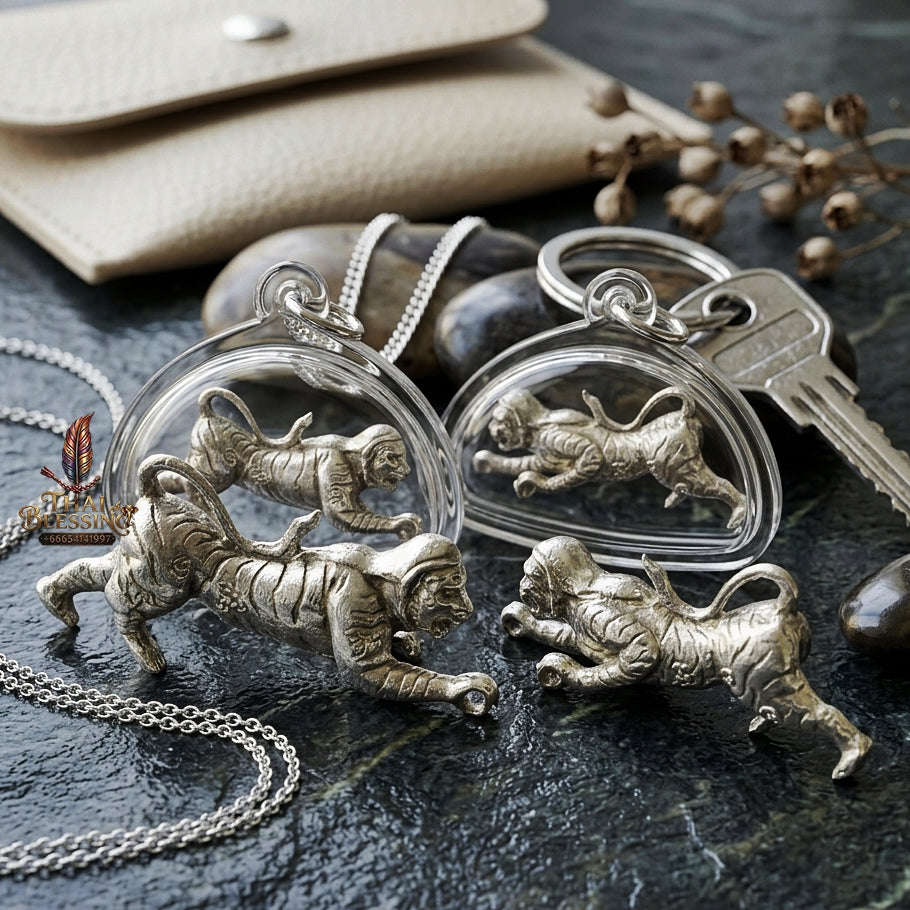 Suea Yen Pendant Thai Amulet Protection talisman good luck charm spiritual jewelry Sovereign Lanna Weretiger Authority & Absolute Protection Energy Suea Yen Lanna Weretiger Master Thai Blessing Co By RURUECHA