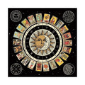 🌞🌙 Sun and Moon Tarot Tablecloth – Durable Polyester Divination Mat Featuring Celestial Sun & Moon Symbols 3