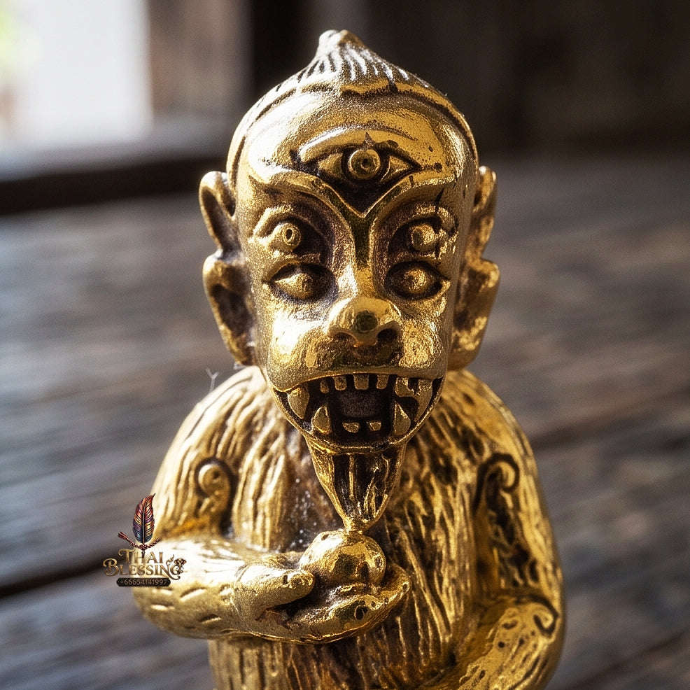Supreme Four-Eared Five-Eyed Thong Thip Wealth Deity Si Hu Ha Ta - Khru Ba Subin Wat Suan Pa Wai Khru 2012 (Master Edition) Thai Blessing Co By RURUECHA