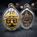 Supreme Hanuman-Face Hand-Gilded Bronze Wealth Deity Si Hu Ha Ta - Achan Subin Na Na Thong 2013 (Master Edition) Thai Blessing Co By RURUECHA
