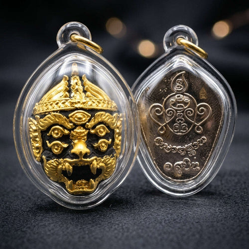 Supreme Hanuman-Face Hand-Gilded Bronze Wealth Deity Si Hu Ha Ta - Achan Subin Na Na Thong 2013 (Master Edition) Thai Blessing Co By RURUECHA