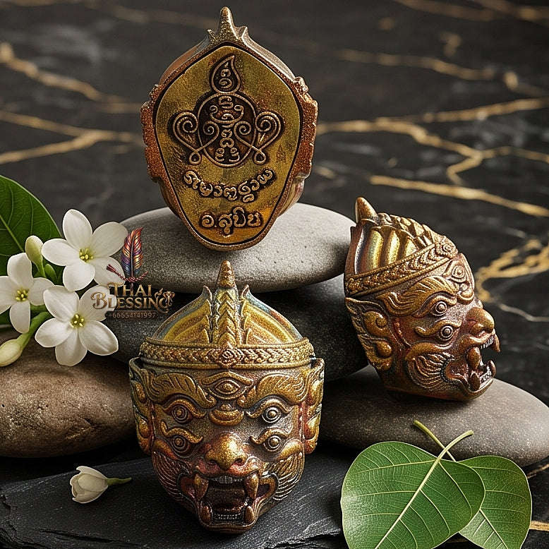 Supreme Hanuman-Face Satta Loha Wealth Deity Si Hu Ha Ta - Achan Subin Na Na Thong 2013 (Master Edition) Thai Blessing Co By RURUECHA