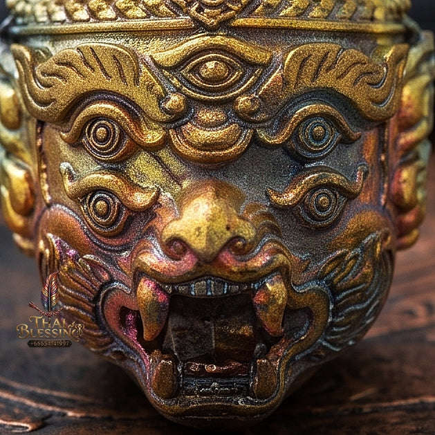 Supreme Hanuman-Face Satta Loha Wealth Deity Si Hu Ha Ta - Achan Subin Na Na Thong 2013 (Master Edition) Thai Blessing Co By RURUECHA