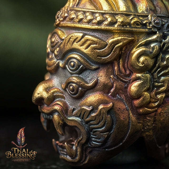 Supreme Hanuman-Face Satta Loha Wealth Deity Si Hu Ha Ta - Achan Subin Na Na Thong 2013 (Master Edition) Thai Blessing Co By RURUECHA