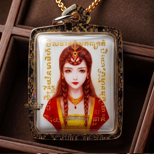 Supreme Large Nine-Tailed Fox Spirit "Maha Saneh" Sacred Powder & Bone Locket - Phra Ajarn Techarangsi Wat San Makiang 2020 (Master Large Edition) Thai Blessing Co By RURUECHA