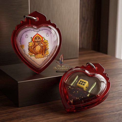 Supreme Ling Kin Kluai (Banana-Eating Monkey Deity) Sacred Oil Locket - Khru Ba Na Samnaksong Doi I Hui 2016 (Master Edition) Thai Blessing Co By RURUECHA