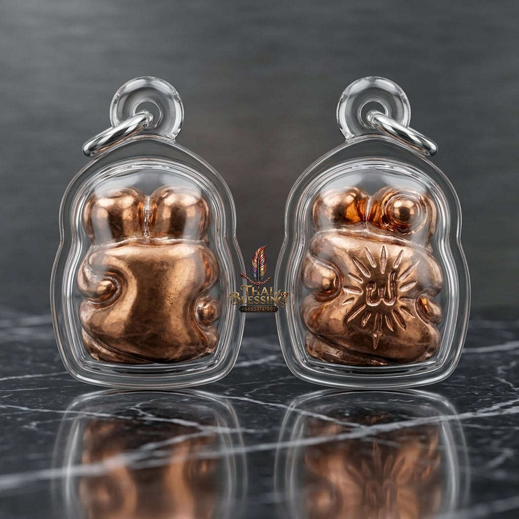 Supreme Luang Pu Khamphuang "In Koo" Sacred Copper Paired Lover Talisman - Wat Wang Sai Samakkhitham 2024 (Master Metta & Seduction Edition) Thai Blessing Co By RURUECHA