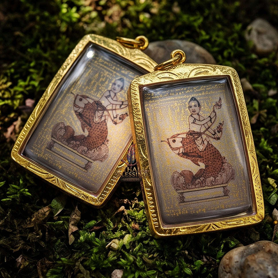 Supreme Metta Mahaniyom & Irresistible Personal Magnetism Locket Kumanthong Special-Embedded Edition Phongphraikuman & Sacred Wealth Powders Phra Achan Supphasit Thai Blessing Co By RURUECHA