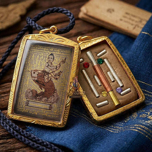 Supreme Metta Mahaniyom & Irresistible Personal Magnetism Locket Kumanthong Special-Embedded Edition Phongphraikuman & Sacred Wealth Powders Phra Achan Supphasit Thai Blessing Co By RURUECHA
