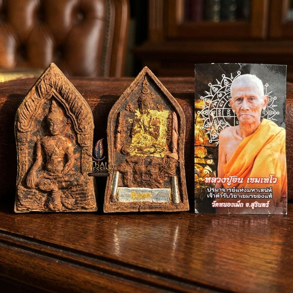 Supreme Metta Mahaniyom & Irresistible Personal Magnetism Sacred Khun Phaen Hong Ron (Soaring Swan) Master-Edition Pure Seduction Herb Powder Luang Pu In Wat Nong Mek Surin 2013 Thai Amulet Collectible Thai Blessing Co By RURUECHA